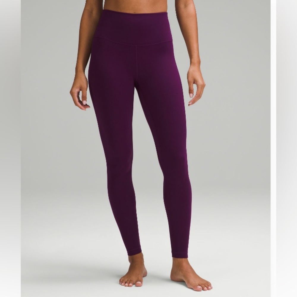 EUC-Lululemon align legging in 28in- Sz 2 in dramatic magenta